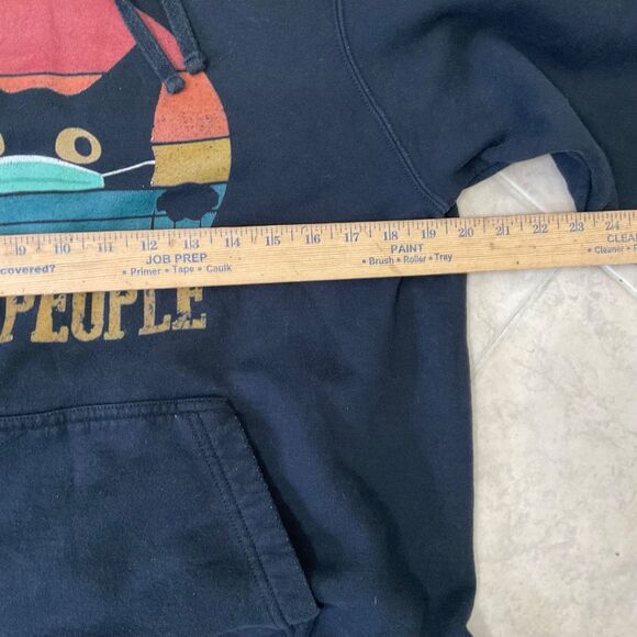 Port & Co Women's Ew People Cat mask Hoodie Sweatshirt Sz M Snarky Sarcasm Witty - Picture 9 of 11
